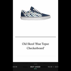 Old Skool ‘Blue Topaz Checkerboard’